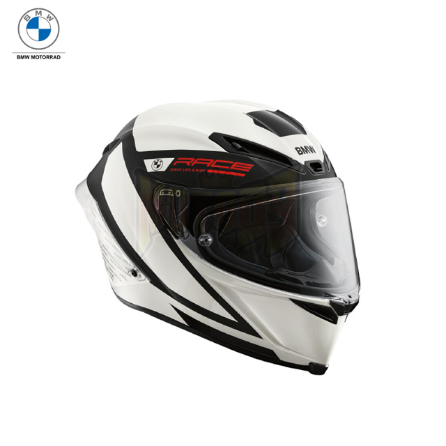 BMW 오토바이 의류 안전장비 용품 풀페이스 헬멧 M Pro Race 2023 Curbs White 76315A751F0