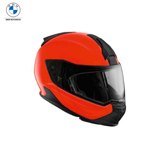 BMW 오토바이 의류 안전장비 용품 플립업 헬멧 System 7 Evo 2023 Neon Orange Matt 76315A75144