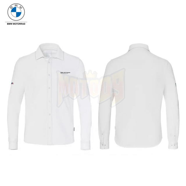 BMW 오토바이 의류 안전장비 용품 캐주얼 셔츠 폴로 티셔츠 Motorsport Shirt Men White 76618536734