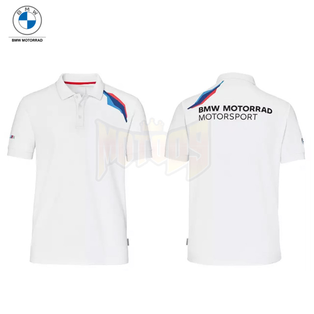 BMW 오토바이 의류 안전장비 용품 캐주얼 티셔츠 Motorsport 폴로 셔츠 남성용 White 76618536572
